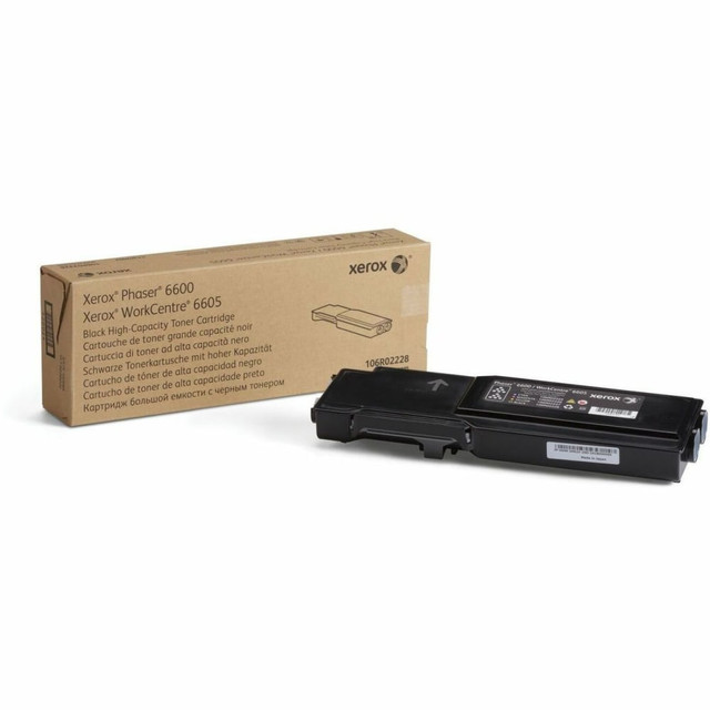 XEROX CORPORATION 106R02228 Xerox 6600 Black High Yield Toner Cartridge, 106R02228