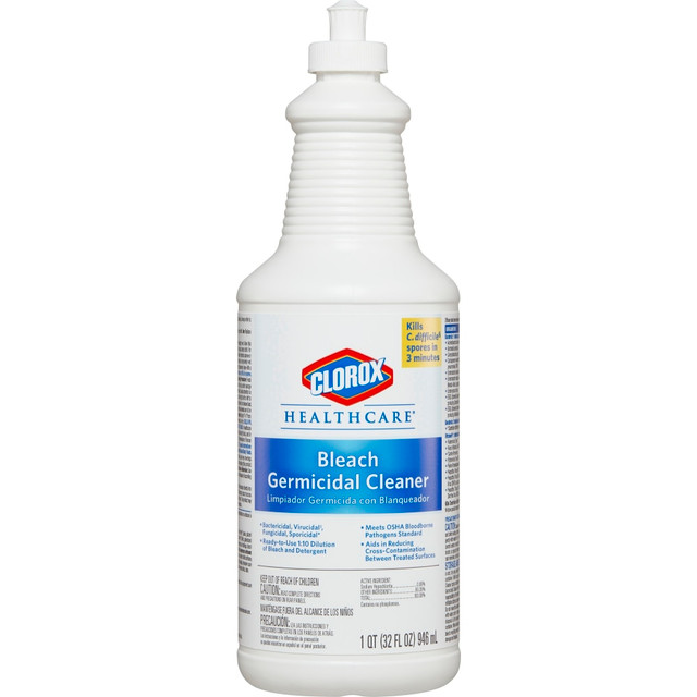 THE CLOROX COMPANY 68832 Clorox Healthcare Bleach Germicidal Cleaner Pull-Top, 32 Ounces THE CLOROX COMPANY 68832 Clorox Healthcare Bleach Germicidal Cleaner Pull-Top, 32 Ounces