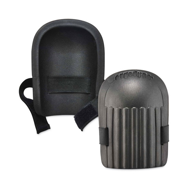 TENACIOUS HOLDINGS, INC. ergodyne® 18200 ProFlex 200 Light Duty Knee Pads, Short Cap, Buckle Closure, One Size Fits Most, Black, Pair