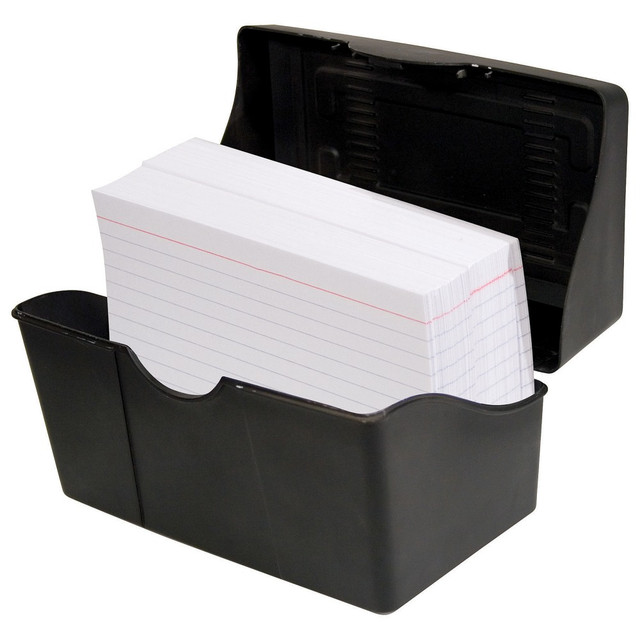 ADVANTUS CORP. 45003 Innovative Storage Designs Plastic Card File, 350-Card Capacity, Black ADVANTUS CORP. 45003 Innovative Storage Designs Plastic Card File, 350-Card Capacity, Black