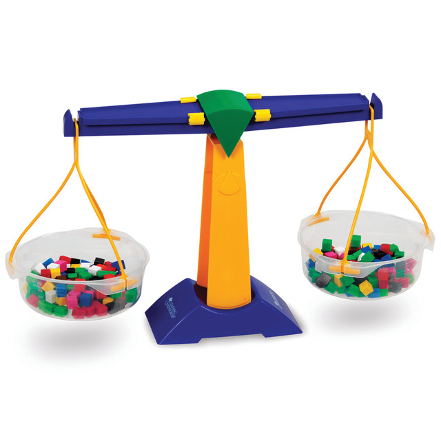 This durable, plastic, junior-size balance lets students measure and compare amounts.  Transparent pans allow students to see what they are measuring and relate visual and measured observations.  Each pan detaches for easy clean up and holds solids or up to 500 ml of liquid.