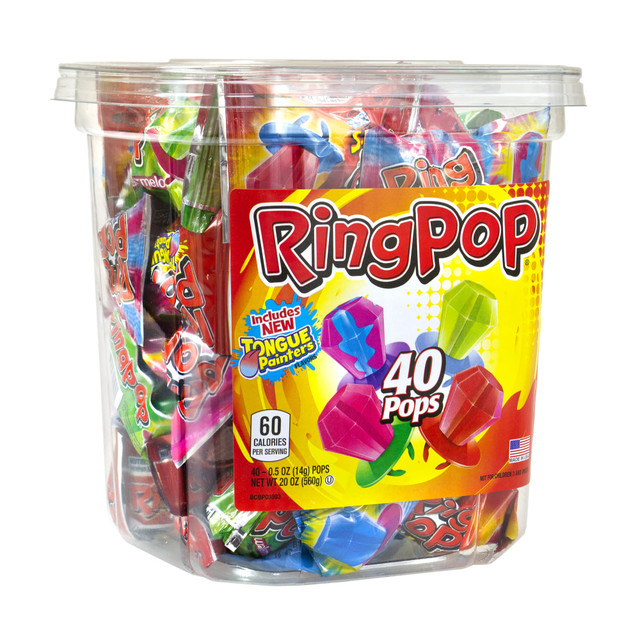 The classic candy lollipop you can wear  Comes in assorted fruit flavors for a variety from which to choose.  Great for birthday parties and candy buffets.