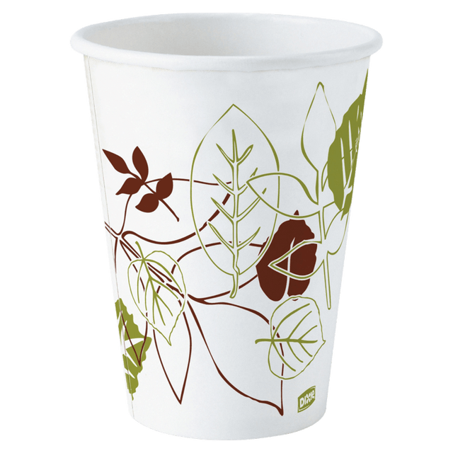 Designed to heat-up your beverage sales, the Dixie Paper Hot Cup is the foundation of our cup portfolio. Dixie Paper Hot Cups provide an upscale image at an economical cost for specialty hot beverages.  POLY-LINED to protect against soak-thru  DURABLE sidewall strength  COMPATIBLE with Dixie 9542 Series Lids, DIXIE hot cups are made from materials which can tolerate and have been tested with hot liquid up to 212 degrees F the temperature, at which water boils. No tests have been performed with liquids over 212 degrees F  The Sustainable Forestry Initiative certified sourcing label is proof Georgia-Pacific is using fiber from responsible and legal sources. SFI is a registered trademark owned by Sustainable Forestry Initiative, Inc. www.sfiprogram.org  PRODUCT MAY BE RECYCLED if you have access to a recycler that accepts paper or plastic products containing food residue.  Such facilities may not exist in your area