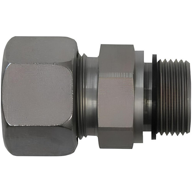Brennan D7400-L42-24-ED Metal Compression Tube Fittings; Fitting Type: Straight ; Material: Steel ; Thread Size (mm): M52x2 ; Thread Size (Inch): 1-1/2-11 ; Thread Standard: BSPP ; Tube Inside Diameter: 42.000