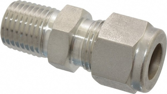 Ham-Let 3002004 Compression Tube Connector: 1/4" Thread, Compression x MNPT