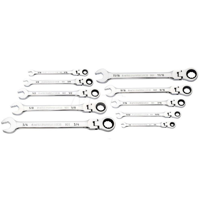 GEARWRENCH 86758 Wrench Set: 10 Pc, Inch