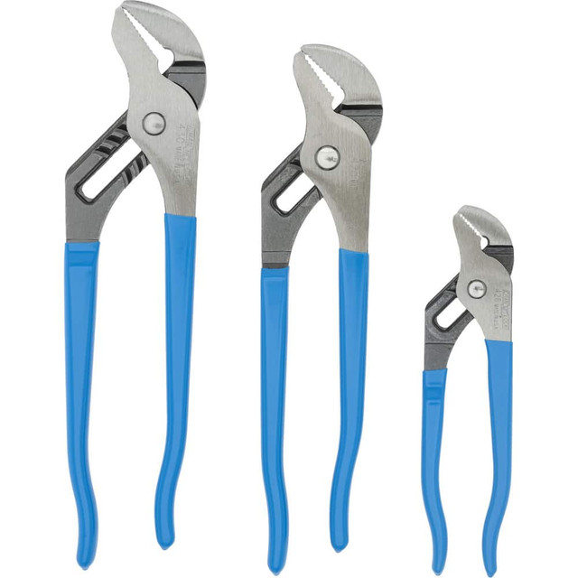 Channellock USA-7 Plier Set: 3 Pc, Tongue & Groove Pliers