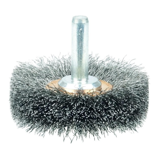 Weiler 17609 Wheel Brush: 2" Wheel Dia, Crimped