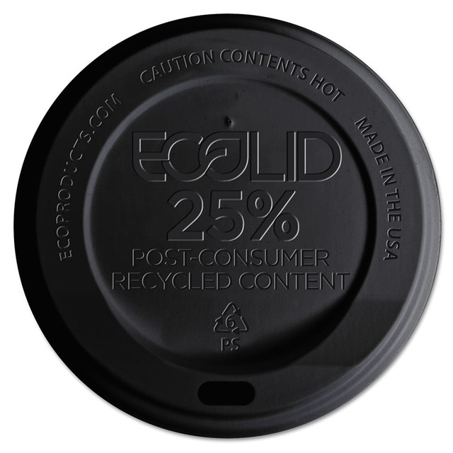 ECO PRODUCTS ECOEPHL16BR 10 oz Plastic Hot Cup Lid