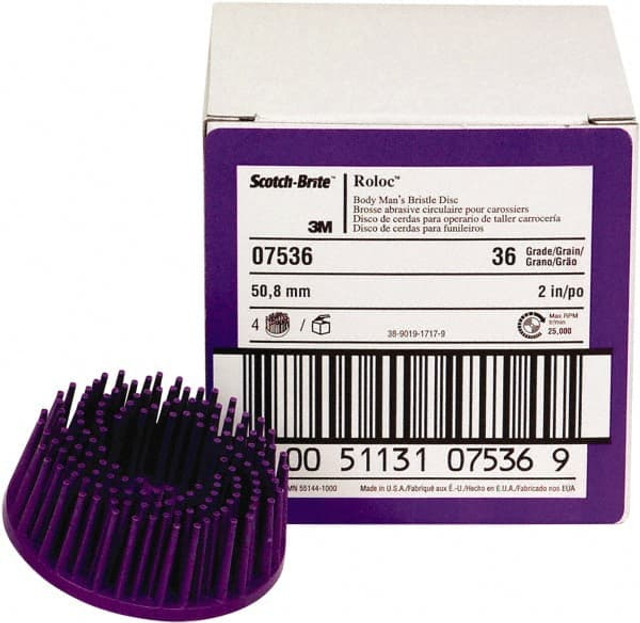 3M 2" 36 Grit Ceramic Straight Disc Brush 7000000775