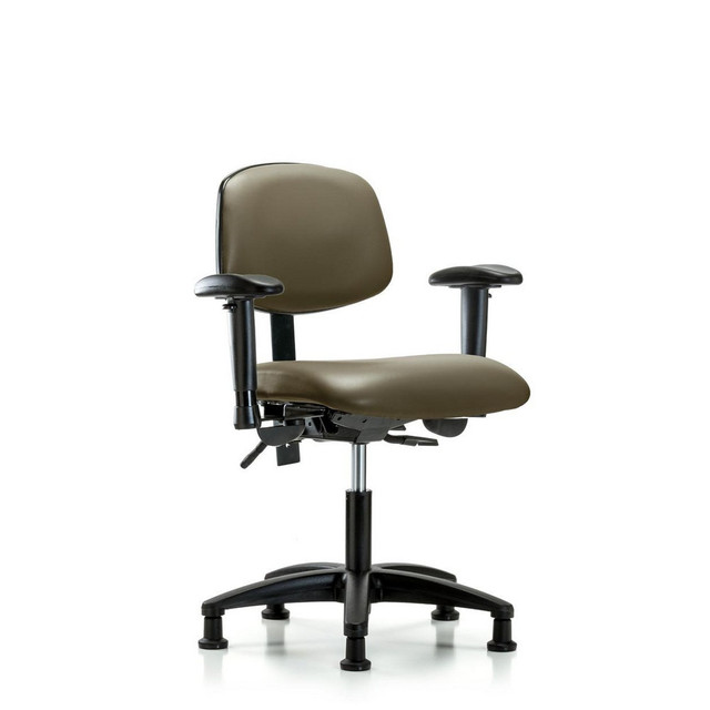 Blue Ridge Ergonomics MSC46152 Task Chair: Vinyl, Taupe