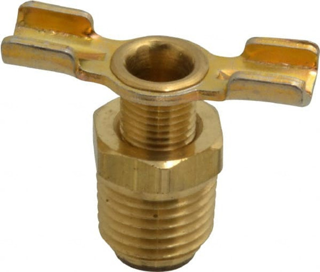 Parker DC604-4 1/4" Pipe, External Seal Drain Cock & Shutoff Valve