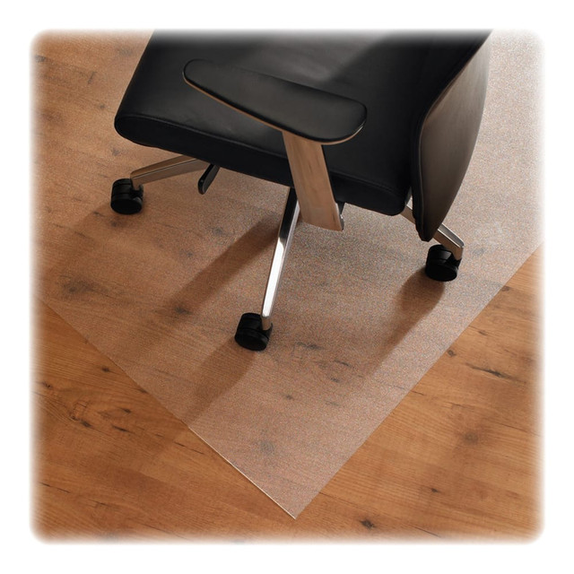 FLOORTEX 1215020019ER  Cleartex XXL Ultmat Polycarbonate Chair Mat For Hard Floors/Low-Pile Carpet, 79in x 60in, Clear