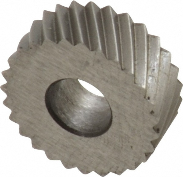 MSC EPL-220 Standard Knurl Wheel: 1/2" Dia, 90 ° Tooth Angle, 20 TPI, Diagonal, High Speed Steel