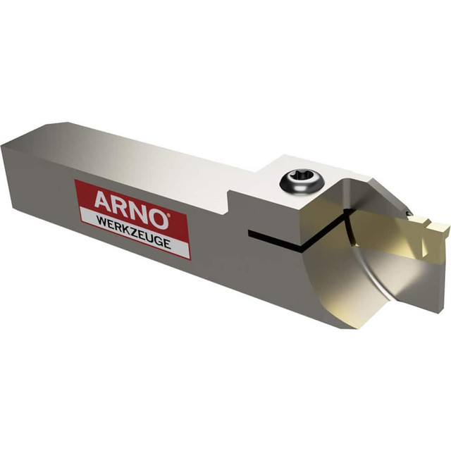 Arno 116523 Indexable Cut-Off Toolholders; Hand of Holder: Right Hand ; Maximum Depth of Cut (Decimal Inch): 0.5118 ; Maximum Workpiece Diameter (Decimal Inch): 1.0236 ; Toolholder Style: ARNO Fast Change ; Multi-use Tool: No ; Compatible Insert Size