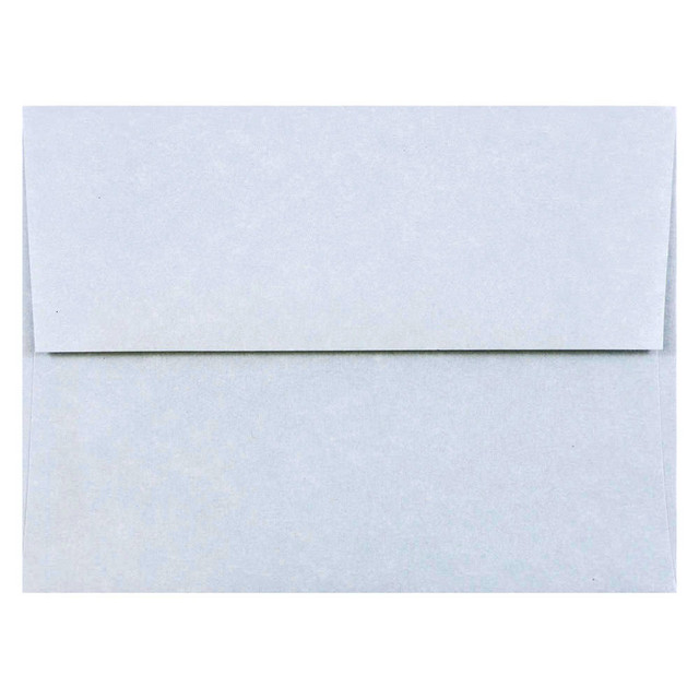 JAM PAPER AND ENVELOPE JAM Paper 10197  Booklet Invitation Envelopes, A2, Gummed Seal, 30% Recycled, Light Blue, Pack Of 25