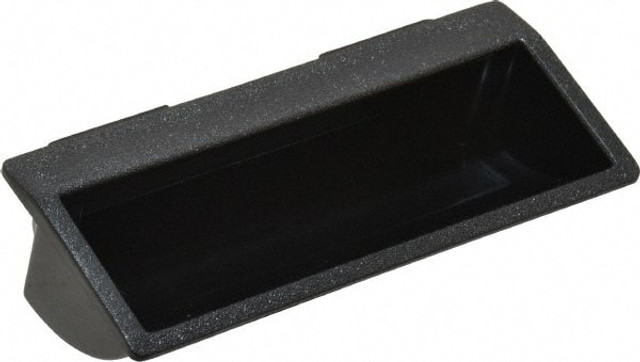 Sugatsune AT-100-B 100mm Overall Width x 48mm Overall Height, 22mm Recess Depth, Black Snap In Recessed Pull