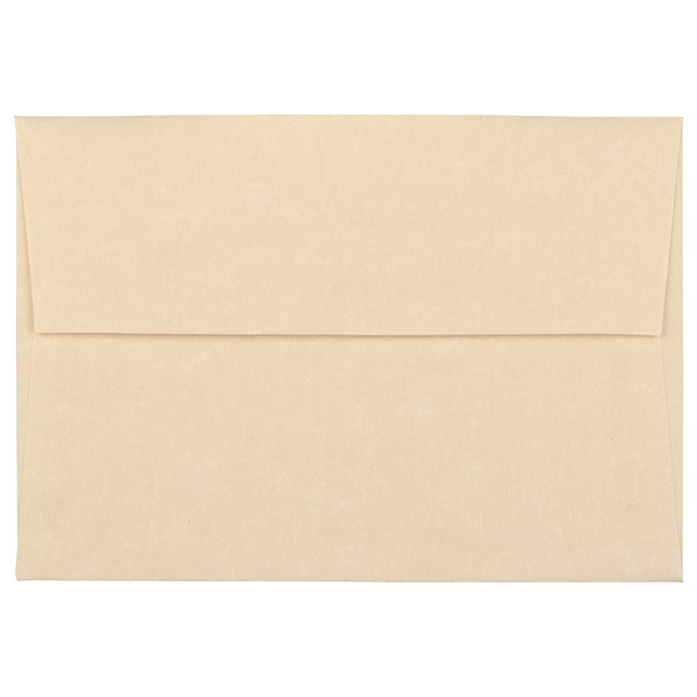 JAM PAPER AND ENVELOPE JAM Paper 900755332  Booklet Envelopes, #4 Bar (A1), Gummed Seal, 30% Recycled, Brown, Pack Of 25