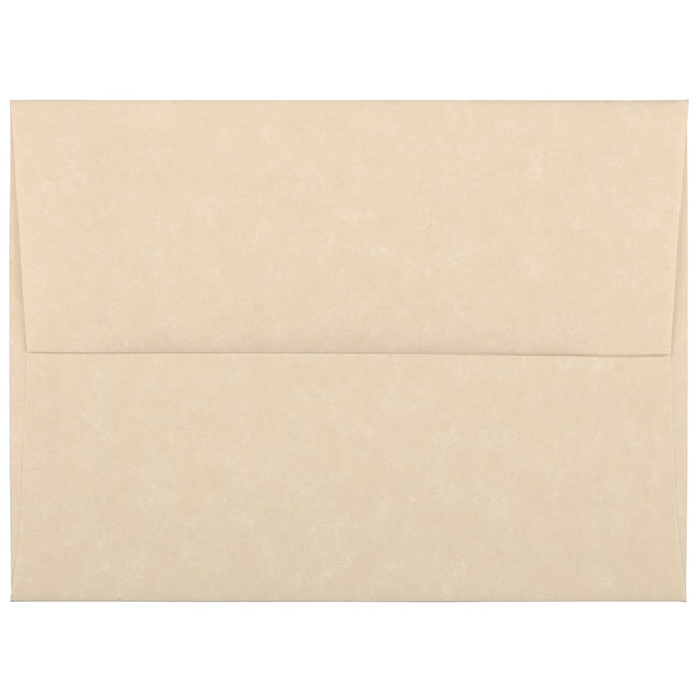 JAM PAPER AND ENVELOPE JAM Paper 53447  Booklet Invitation Envelopes, A2, Gummed Seal, 30% Recycled, Brown, Pack Of 25