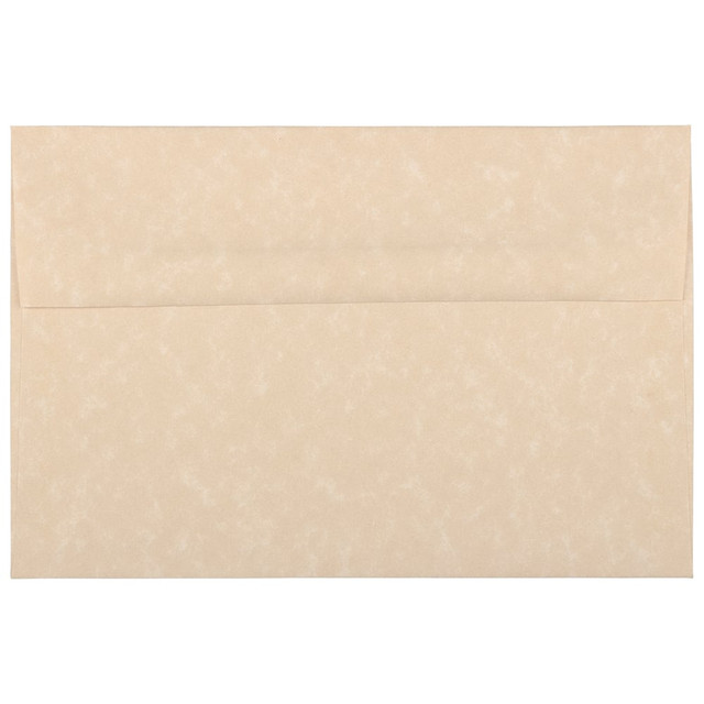 JAM PAPER AND ENVELOPE 52066 JAM Paper Booklet Invitation Envelopes, A8, Gummed Seal, 30% Recycled, Brown, Pack Of 25