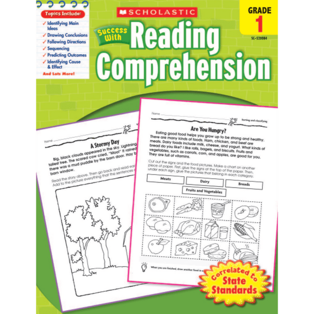 SCHOLASTIC INC 9780545200844 Scholastic Success With: Reading Comprehension Workbook, Grade 1