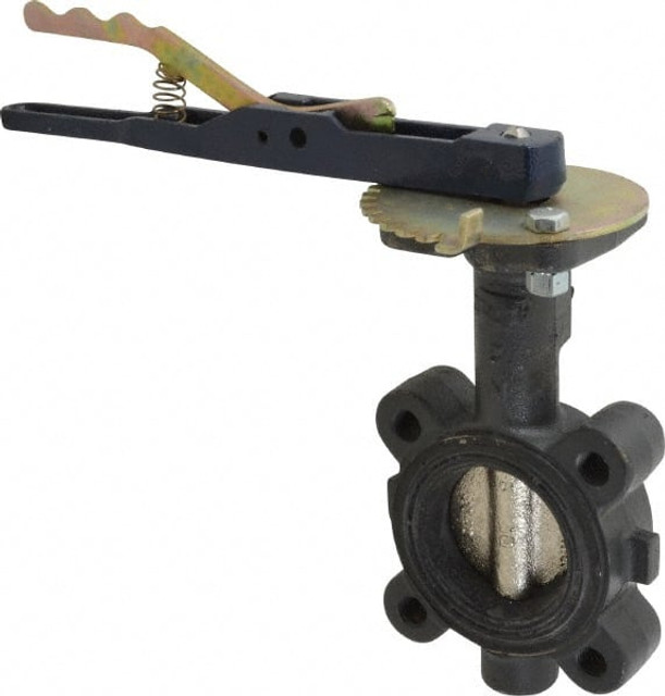 NIBCO NLG200D Manual Lug Butterfly Valve: 2" Pipe, Lever Handle