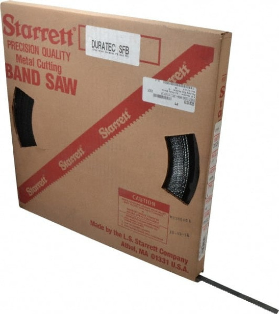 Starrett 15810 Band Saw Blade Coil Stock: 1/2" Blade Width, 250' Coil Length, 0.025" Blade Thickness, Carbon Steel
