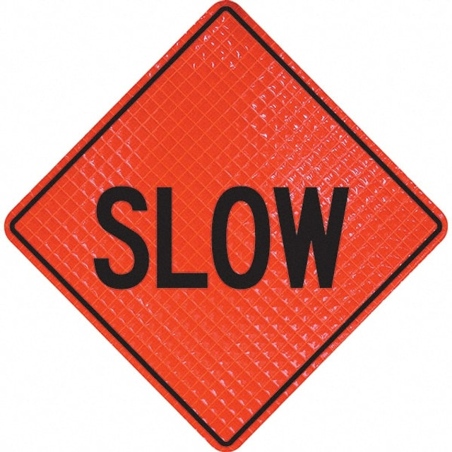 PRO-SAFE 07-800-3121-L Traffic Control Sign: Triangle, "Slow"