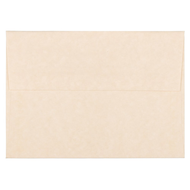 JAM PAPER AND ENVELOPE JAM Paper 34926  Parchment Booklet Invitation Envelopes, A6, Gummed Seal, 30% Recycled, Natural, Pack Of 25