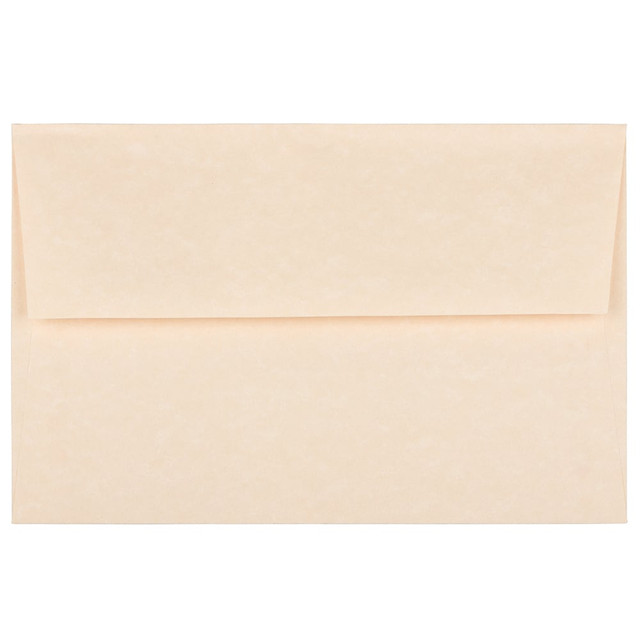 JAM PAPER AND ENVELOPE JAM Paper 5029  Booklet Invitation Envelopes, A8, Gummed Seal, 30% Recycled, Natural, Pack Of 25