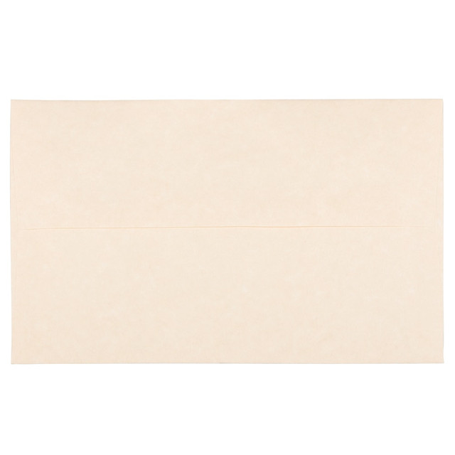 JAM PAPER AND ENVELOPE JAM Paper 47876  Parchment Booklet Invitation Envelopes, A10, Gummed Seal, 30% Recycled, Natural, Pack Of 25
