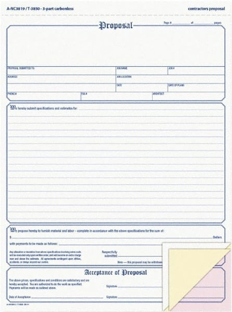 Adams Business Forms ABFNC3819 Business Notebook: 50 Sheets