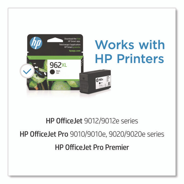HP INC 3JA03AN HP 962XL, (3JA03AN) High-Yield Black Original Ink Cartridge