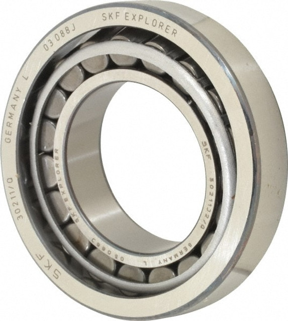 SKF 30211 J2/Q 55mm Bore Diam, 100mm OD, 22.75mm Wide, Tapered Roller Bearing