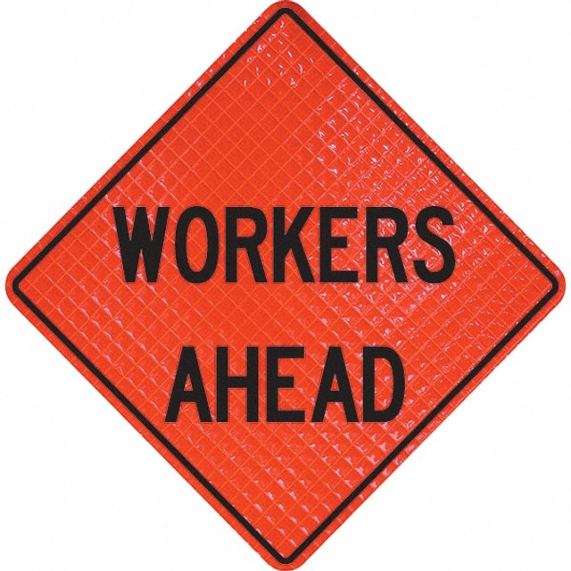 PRO-SAFE 07-800-4042-L Traffic Control Sign: Triangle, "Workers Ahead"