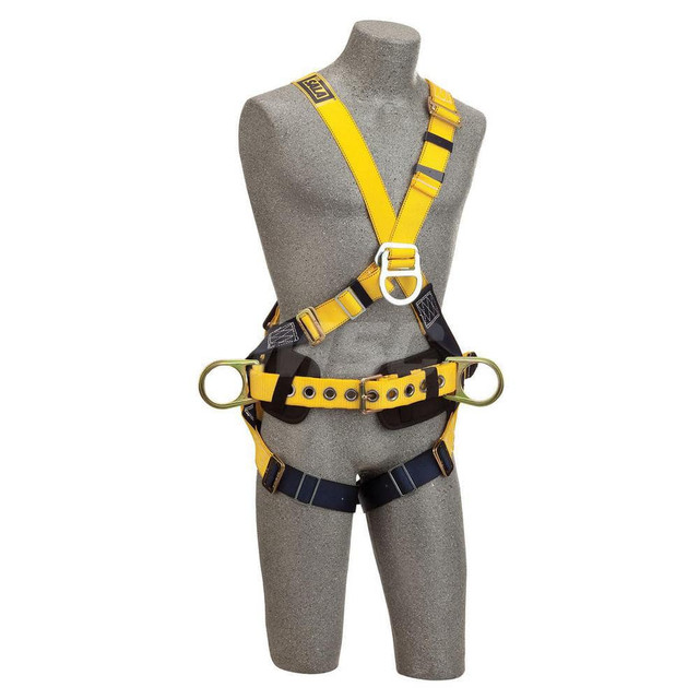 DBI-SALA 7012798774 Fall Protection Harnesses: 420 Lb, Cross-Over Style, Size X-Large, For Climbing, Polyester, Back Front & Side
