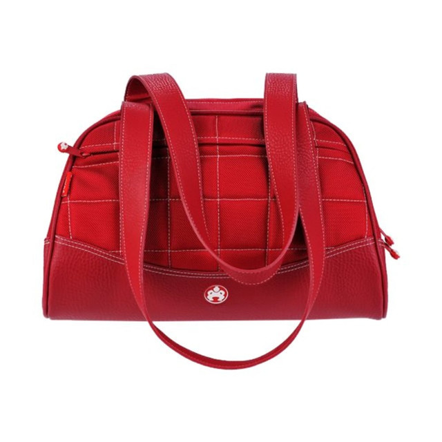 MOBILE EDGE LLC ME-SUMO22D76M Sumo Duffel - Medium - duffle bag - ballistic nylon, faux leather - red with white stitching MOBILE EDGE LLC ME-SUMO22D76M Sumo Duffel - Medium - duffle bag - ballistic nylon, faux leather - red with white stitching