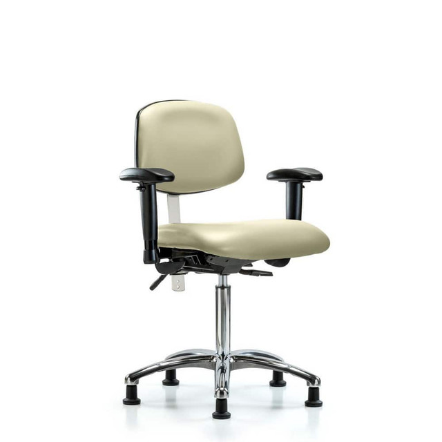 Blue Ridge Ergonomics MSC44263 Task Chair: Vinyl, Adobe White