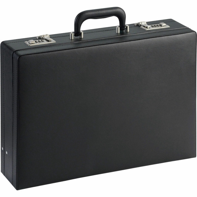 LORELL BC100ZZBK NuSparc Expandable Attache Case, 12 1/2inH x 17 1/2inW x 4inD, Black