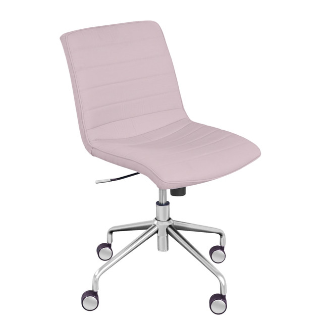 MILLWORK HOLDING CO INC CHR200012 Elle Decor Adelaide Mid-Back Task Chair, Pink/Rose Gold MILLWORK HOLDING CO INC CHR200012 Elle Decor Adelaide Mid-Back Task Chair, Pink/Rose Gold