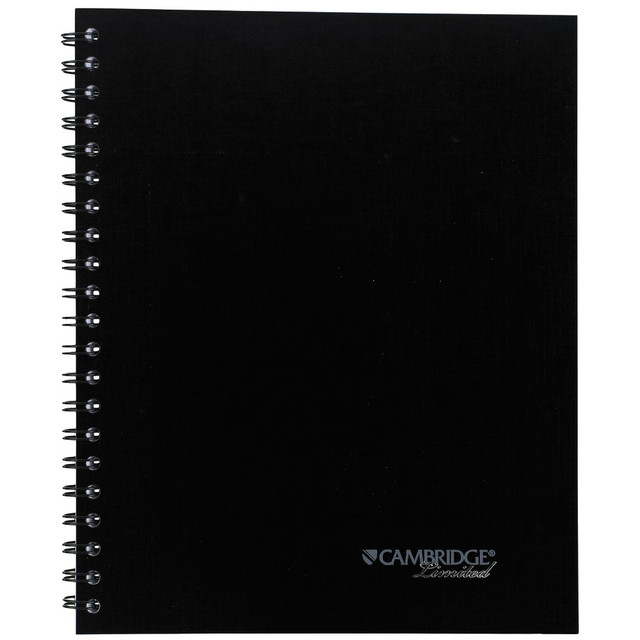 ACCO BRANDS USA, LLC 06072 Mead Cambridge Limited Quicknotes Notebook, 8 1/2in x 11in, College Ruled, 96 Sheets, Black