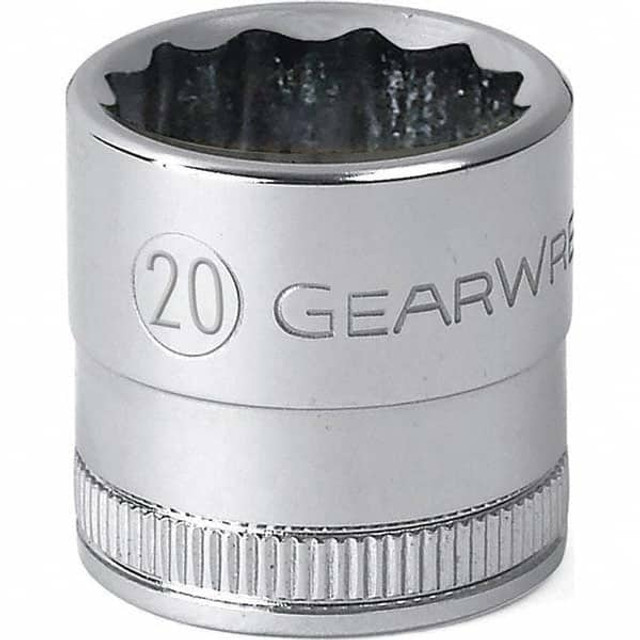 GEARWRENCH 80624 Hand Socket: 1/2" Drive, 12 mm Socket, 6-Point