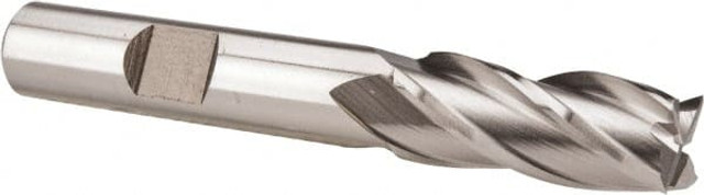 Hertel GG030026 Square End Mill: 13/32" Dia, 13/16" LOC, 2 Flute, Cobalt