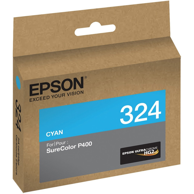 EPSON AMERICA INC. T324220 Epson UltraChrome 324 Original Inkjet Ink Cartridge - Cyan - 1 Each - Inkjet - 1 Each