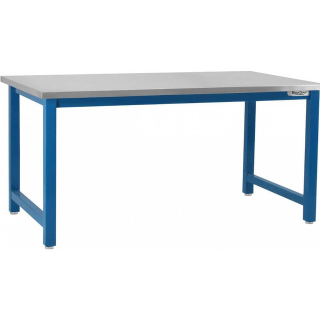 BenchPro KN3696-LBFR-34" Stationary Work Bench: 96" Wide, 36" Deep, 34" High, Light Blue