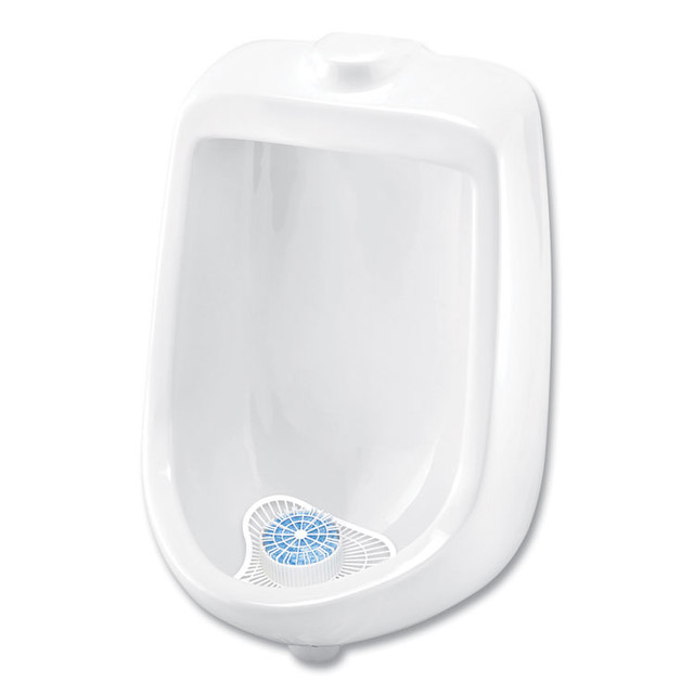 BIG D Industries 660 Extra Duty Urinal Screen with Non-Para Block, Evergreen with Enzymes Scent, White, Dozen