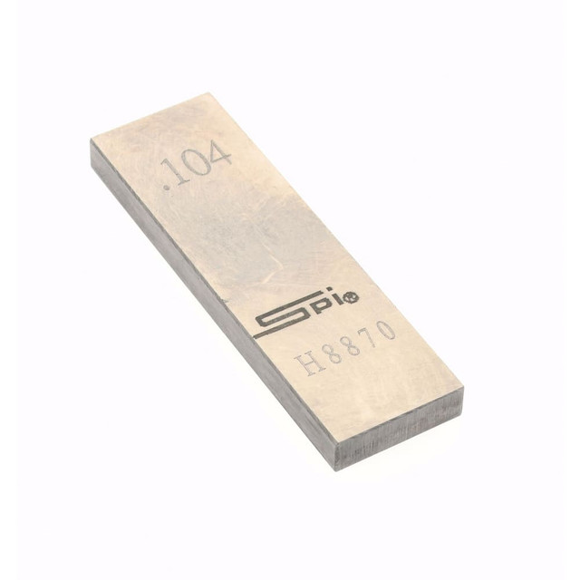 SPI 15-018-5 Rectangle Steel Gage Block: 0.104", Grade AS-1