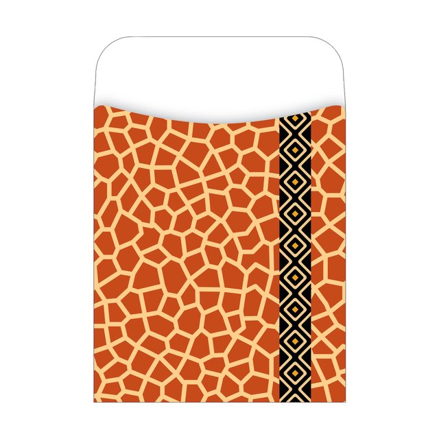 BARKER CREEK PUBLISHING, INC. Barker Creek LL1219  Library Pockets, 3 1/2in x 5 1/8in, Giraffe, Pack Of 30