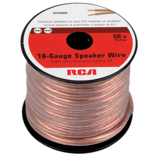 AUDIOVOX CORPORATION AH1650SR RCA 16-guage Speaker Wire, 50ft AUDIOVOX CORPORATION AH1650SR RCA 16-guage Speaker Wire, 50ft
