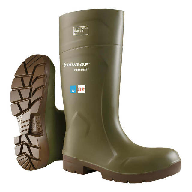 Dunlop Protective Footwear 51831.7 Work Boot: Size 7, Polyurethane, Steel Toe